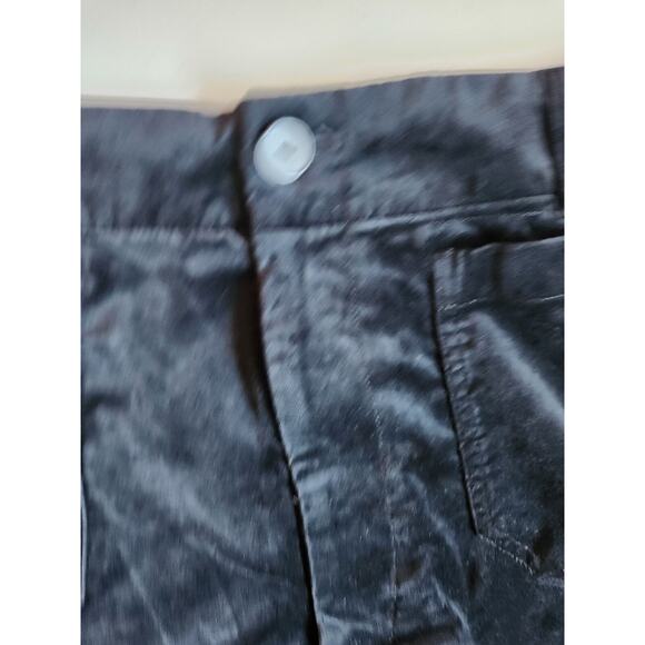 NWT Anthropologie The Colette Cropped Wide-Leg Velvet Pants Sz 38 Carbon #7A506 - Picture 7 of 11
